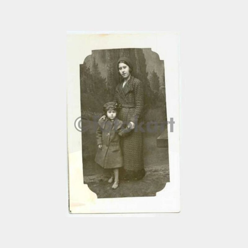 1934 Edirne Foto Dilaver Kadın 2 Adet Stüdyo Fotoğraf - Görsel 2