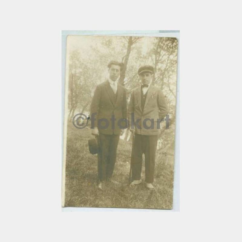 1929 Edirne Sarayiçi Gençler 2 Adet Fotoğraf - Görsel 2