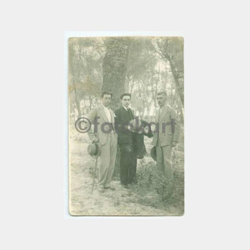 1929 Edirne Sarayiçi Gençler 2 Adet Fotoğraf