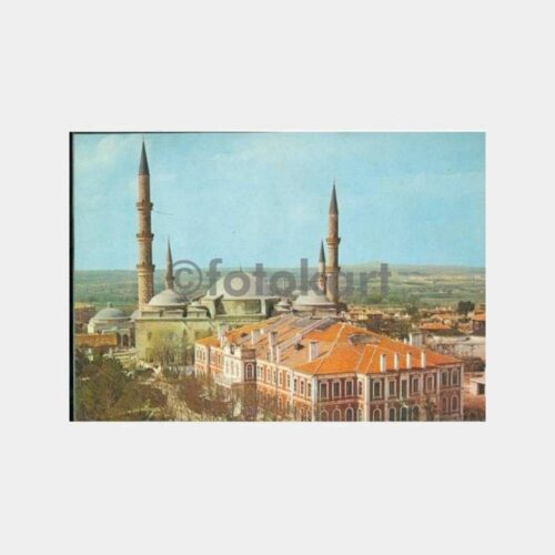 1970 Edirne Görünüş Kartpostal