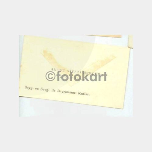 Edirne Valisi Ahmet Niyazi Mergen Kartvizit