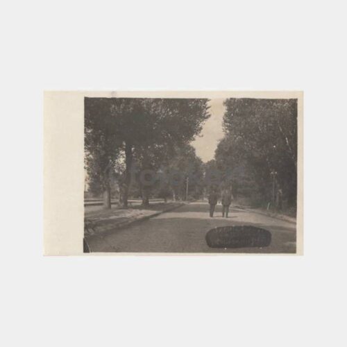 1928 Edirne Karaağaç Yolu Görünüş Kartpostal