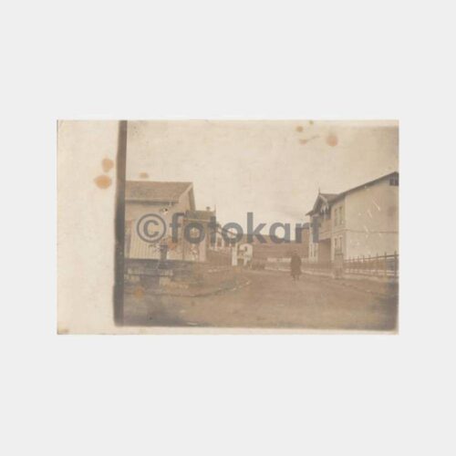 1928 Edirne Mahalle Yolu Görünüş Kartpostal