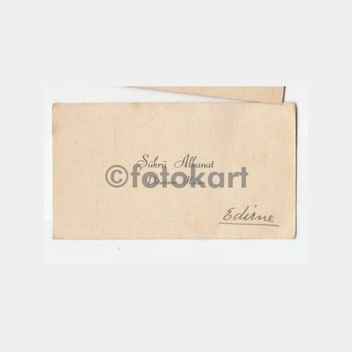 Edirne Veteriner Ş. Alkanat Kartvizit