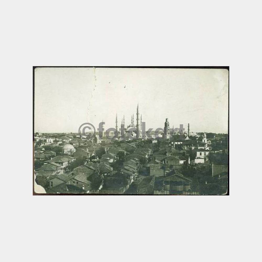 1926 Edirne Genel Görünüş Fotokart