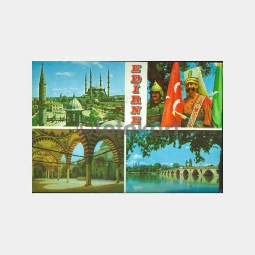 Edirne 4 Değişik Görünüş Kartpostal