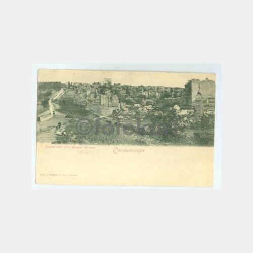 1910 İstanbul Surları Edirnekapı Bostanı Kartpostal
