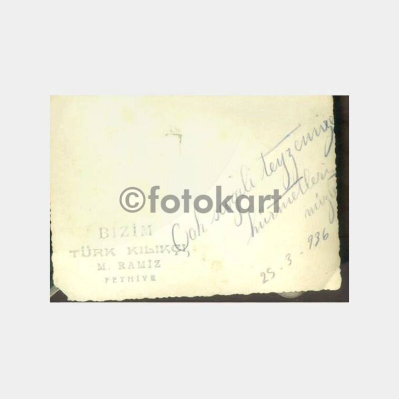1936 Fethiye Bizim Türk Kılıkçı Aile Fotoğraf - Görsel 2
