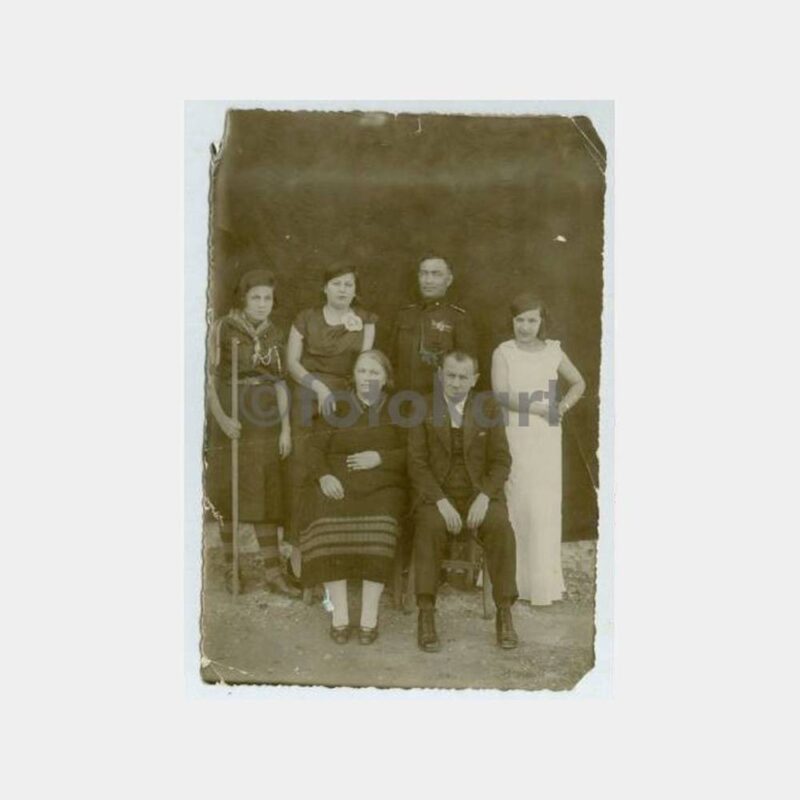 1936 Fethiye Bizim Türk Kılıkçı Aile Fotoğraf