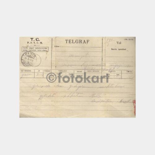 1938 Fatih Damgalı Giresun Konulu Telgraf