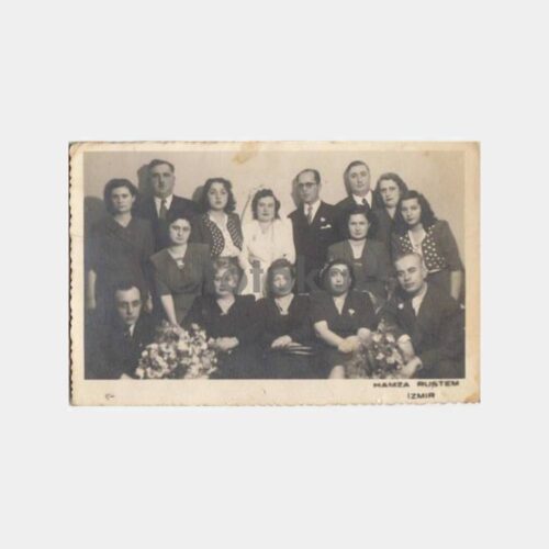 1933 İzmir Hamza Rüstem Stüdyo Aile Fotoğraf