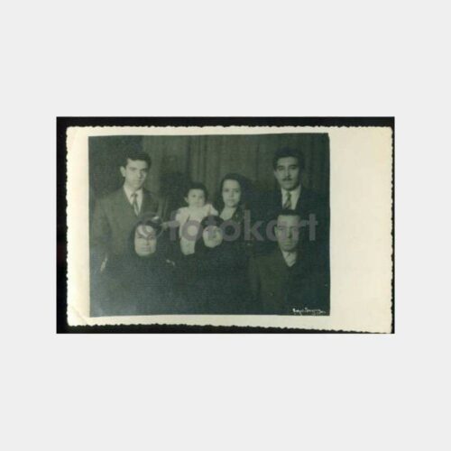 1955 İzmit Fahri Seyrek Stüdyo Aile Fotoğraf
