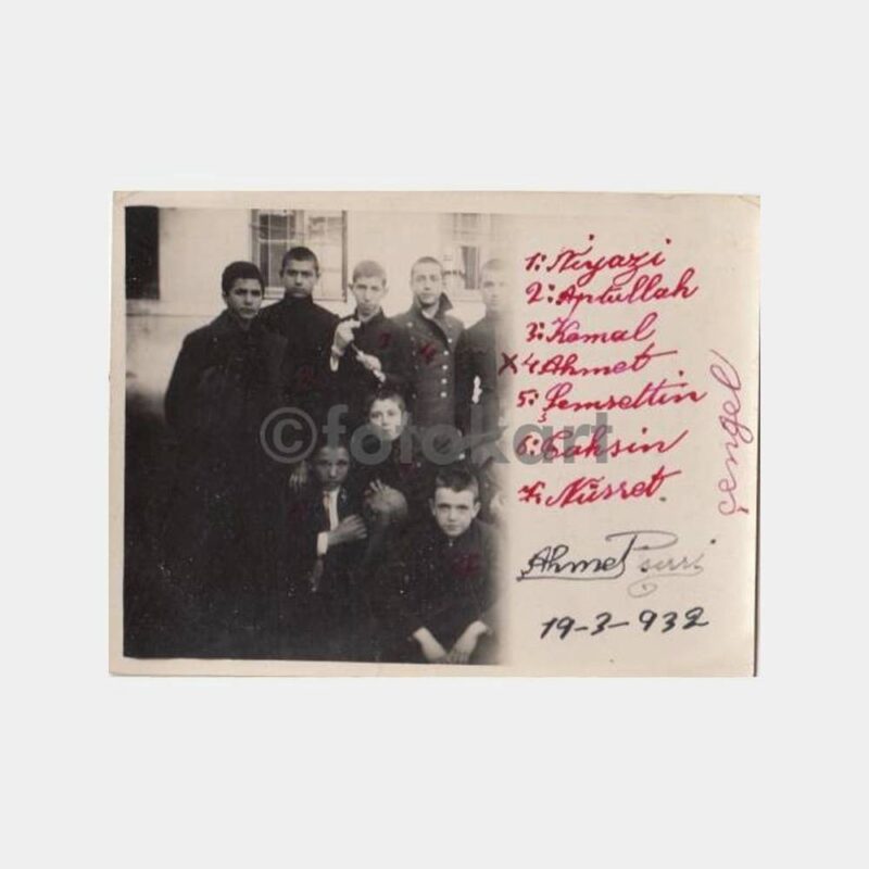 1932 Kuleli Askeri Lisesi Öğrenci Çengelköy Okul Fotoğraf