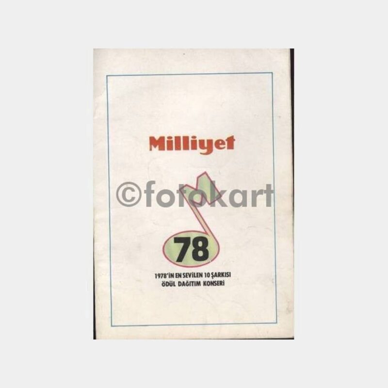 1978 Milliyet Yılın En Sevilen 10 Şarkısı Notası