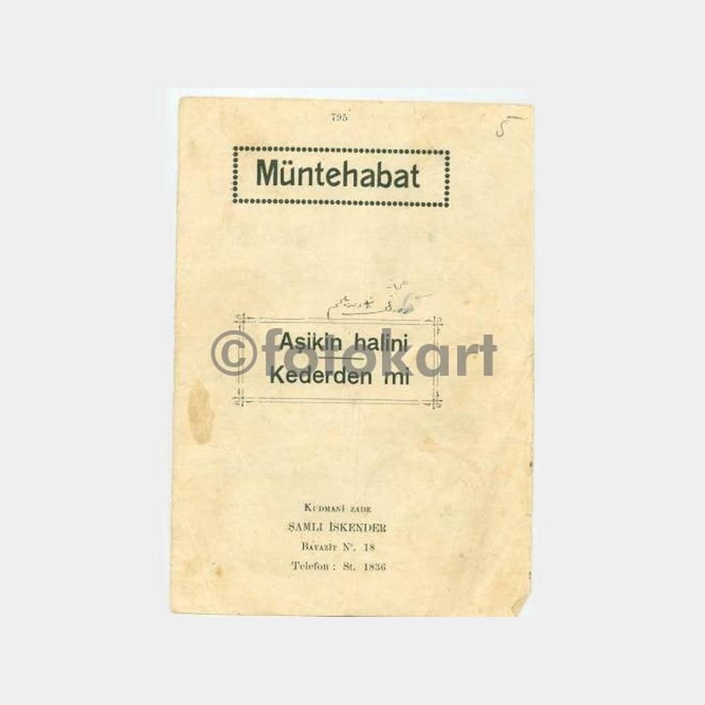 1928 Artaki Efendi - Aşıkın Halini Müzik Notası