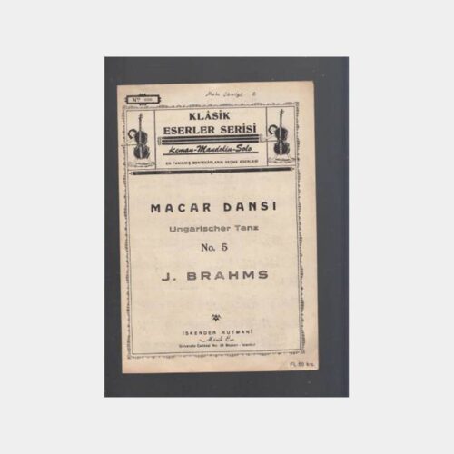 İskender Kutmani - Macar Dansı Notası