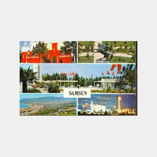 1970 Samsun Muhtelif Görünüş Kartpostal