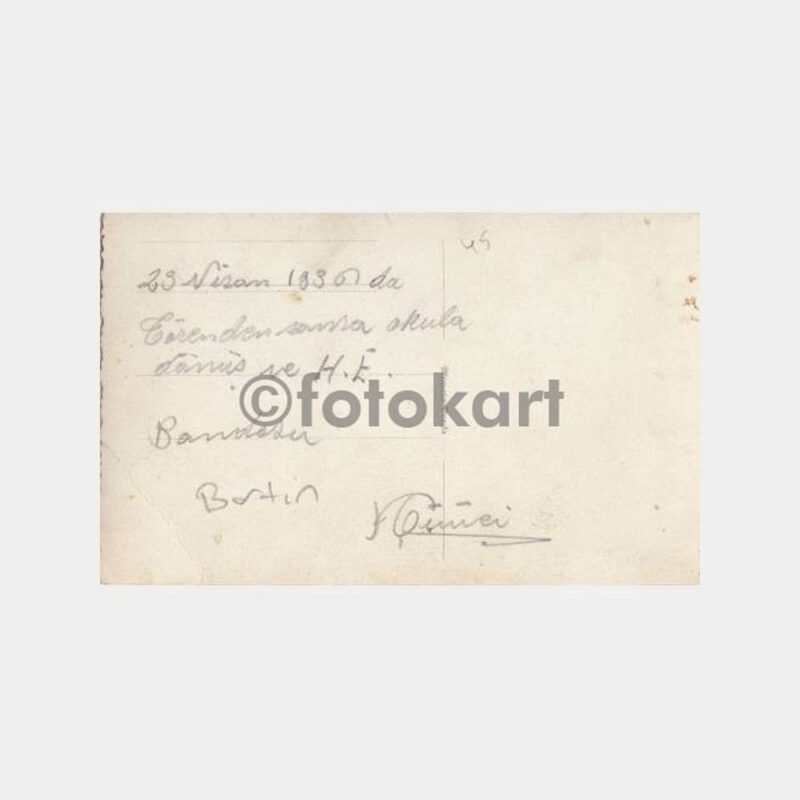 1936 Bartın 23 Nisan Töreni Kartpostal - Görsel 2