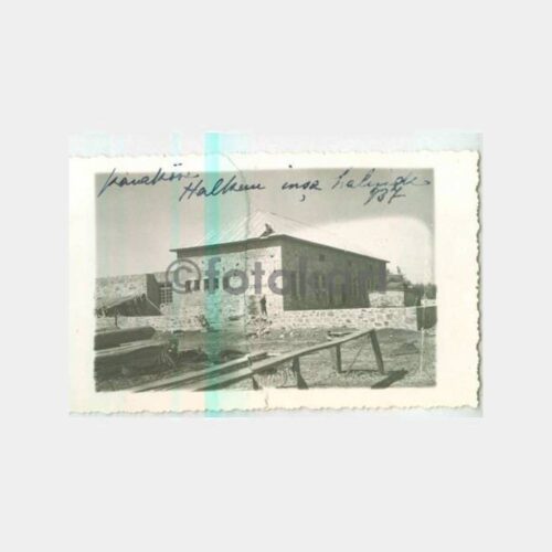 1937 Ağrı Karaköse Halkevi İnşaatı Kartpostal