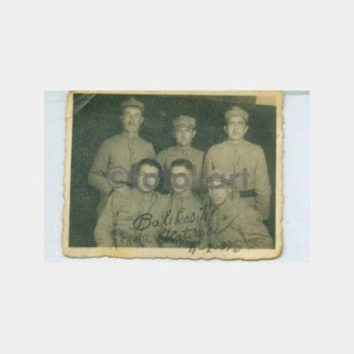 1943 Balıkesir Azınlık Askerler Stüdyo Fotoğraf