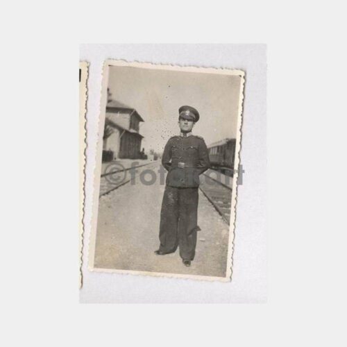 1935 Bursa Tren İstasyonu Asker Fotoğraf