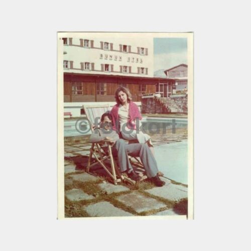 1975 Bursa Uludağ Büyük Otel Aile Fotoğraf