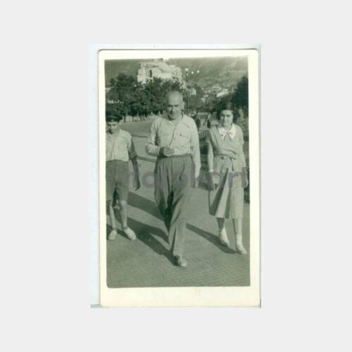 1951 Bursa Çekirge Ulus Meydanı Aile Fotoğraf