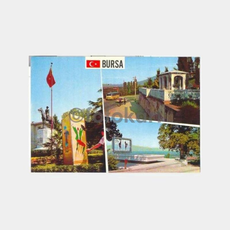 Bursa Heykel Karagöz Süleyman Çelebi Kartpostal