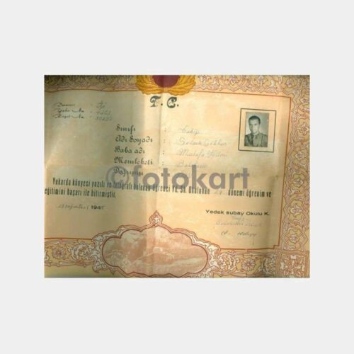 1948 Yedek Subay Okulu Diploması