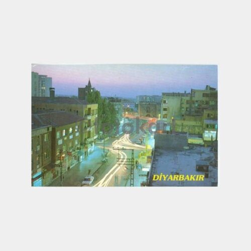 1980 Diyarbakır Gece Görünüş Kartpostal