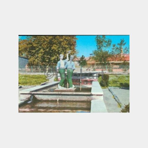 1970 Elazığ Belediye Park Çayda Çıra Heykel Kartpostal