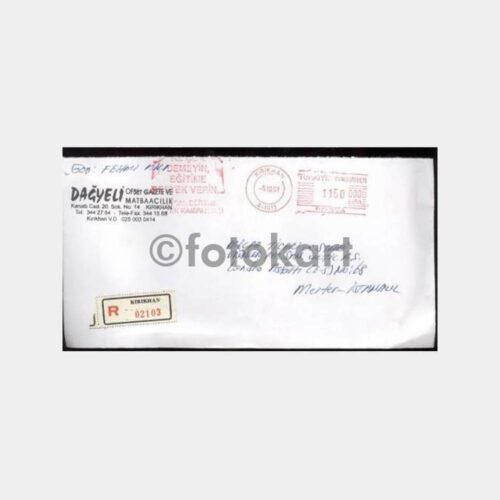 2001 Hatay Kırıkhan Eğitim Konu Damga Posta Zarf