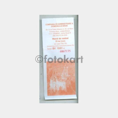 Romanya Bran Drakula Şatosu Giriş Bileti