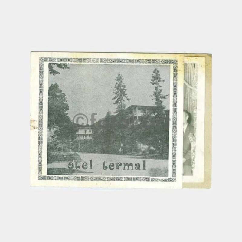 1960 Yalova Termal Otel Foto Saklama Kartonu