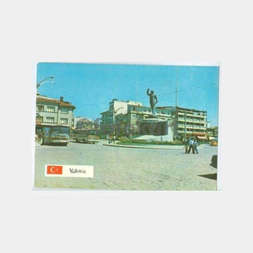 Yalova Ata Heykeli Görünüş Kartpostal