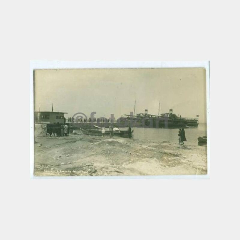 1929 Yalova İskelesi Görünüş Fotokart