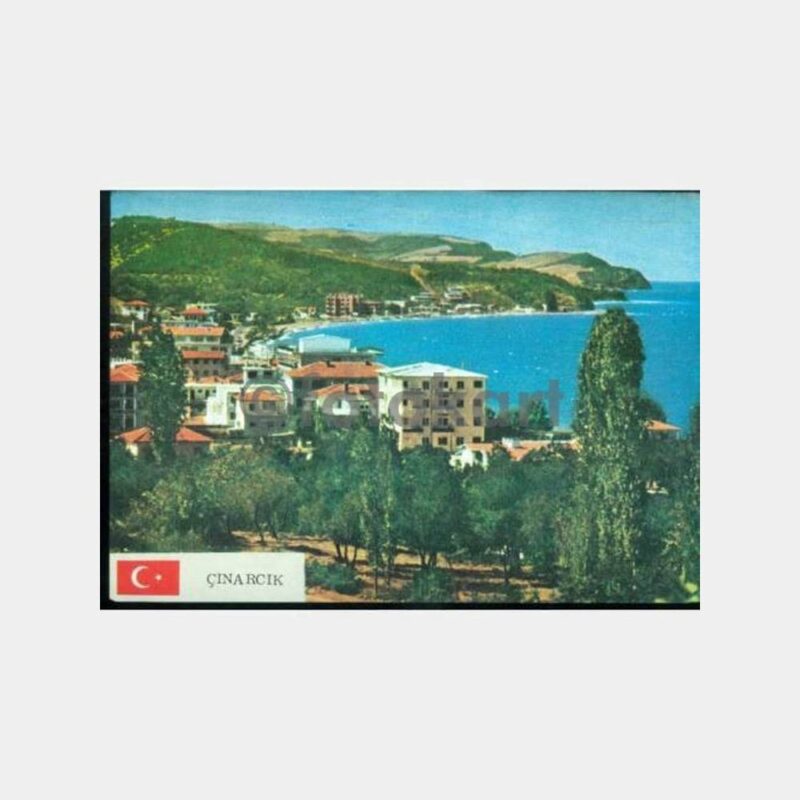 1968 Yalova Çınarcık Görünüş Kartpostal