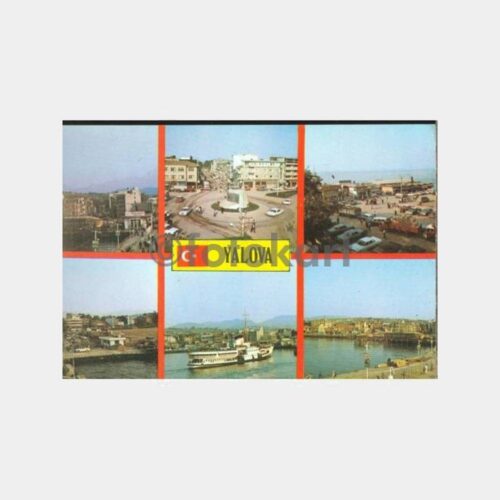 1975 Yalova Muhtelif Görünüş Kartpostal