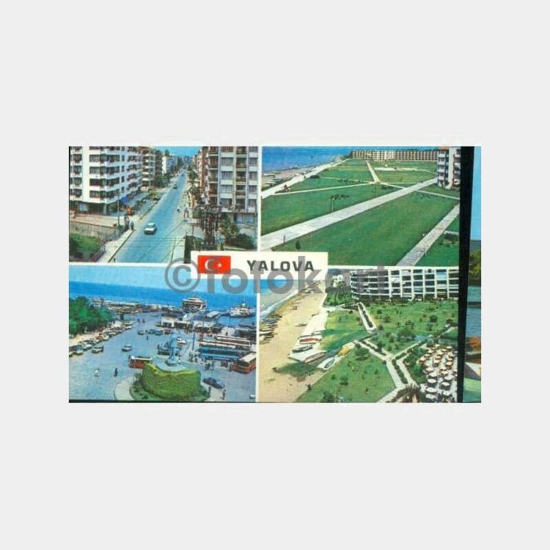 1974 Yalova 4 Görünüş Kartpostal