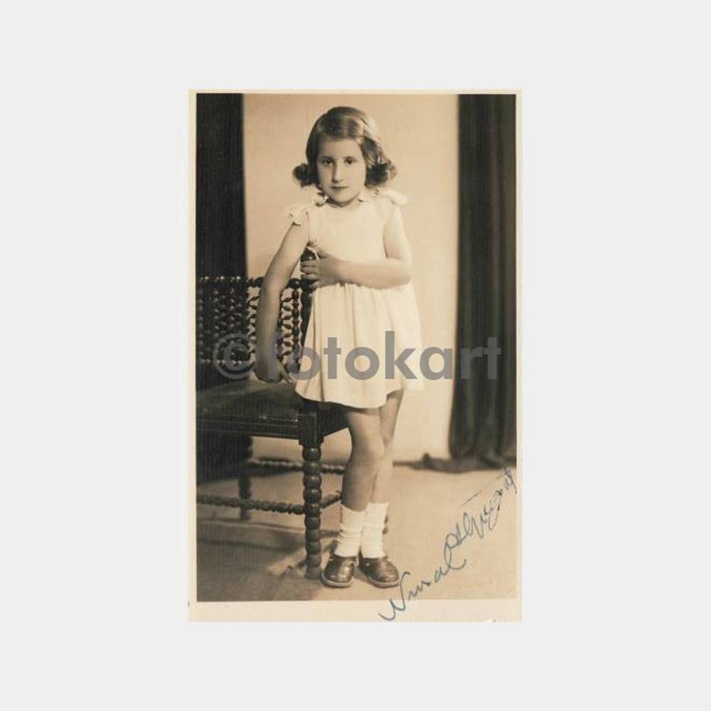 1941 Ankara Stüdyo Kız Çocuk Fotoğraf