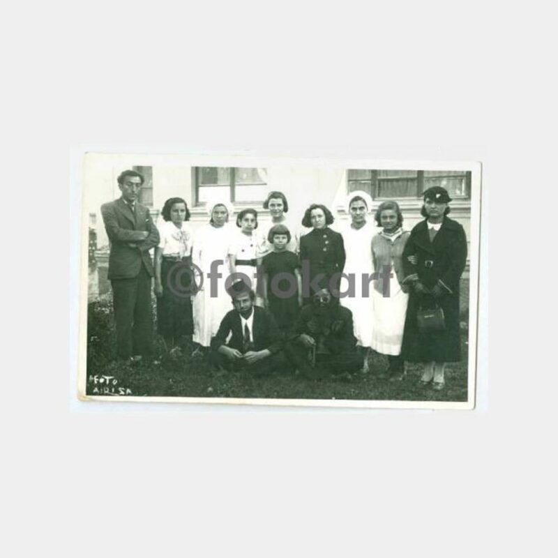 1935 Aydın Nazilli Okul Grubu Oyuncular Fotoğraf