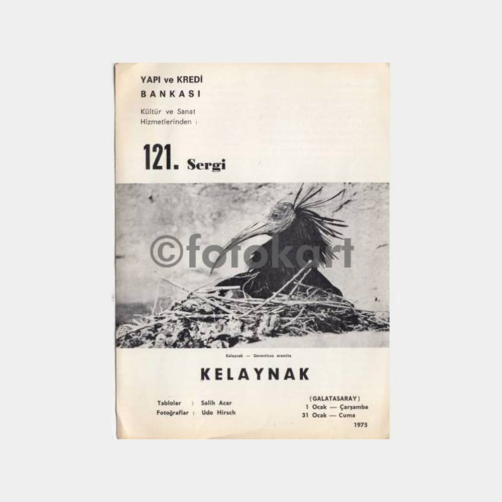 1975 Yapı Kredi Sergi Kelaynak Salih Acar Broşürü