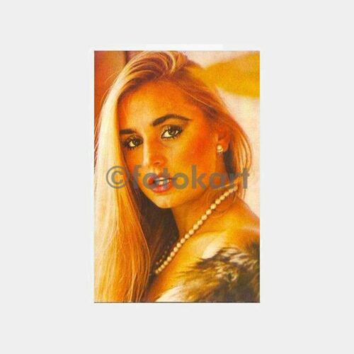 1980 Banu Alkan Sinema Sanatçısı Kartpostal