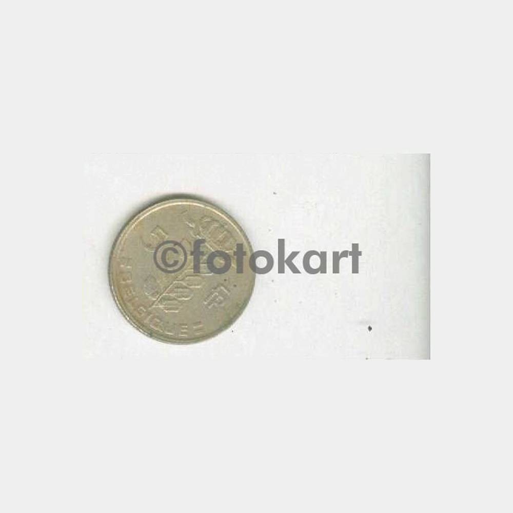 1971 Belçika 5 Fr Madeni Yabancı Para