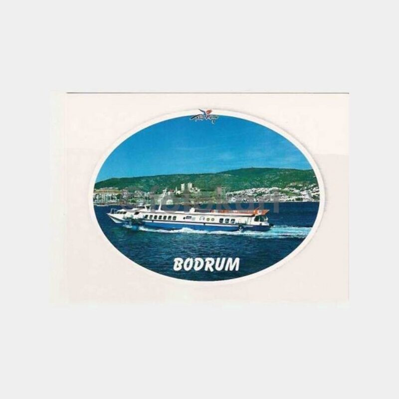 Bodrum Ferry Gemi Görünüş Kartpostal
