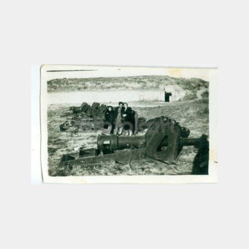 1936 Bursa Atatürk Anıtı Önü Subaylar Fotoğraf