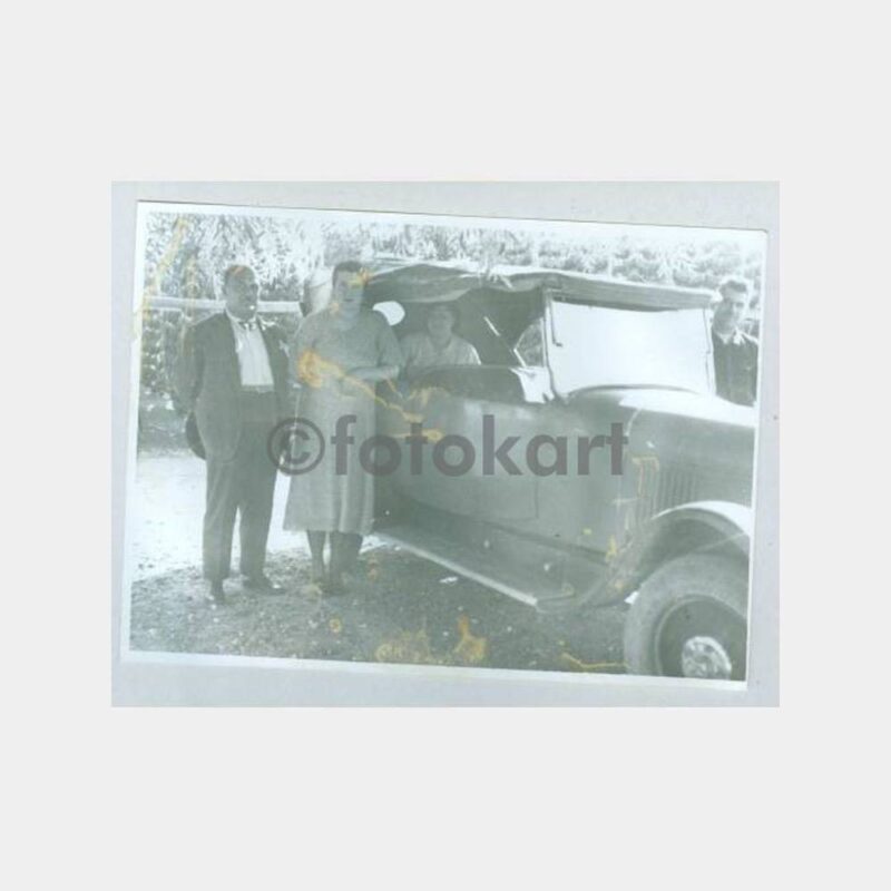 1930 Bursa Eski Otomobil Konulu 5 Adet Fotoğraf - Görsel 2