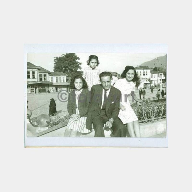 1940 Bursa Hükümet Meydanı Aile Görünüş Kart
