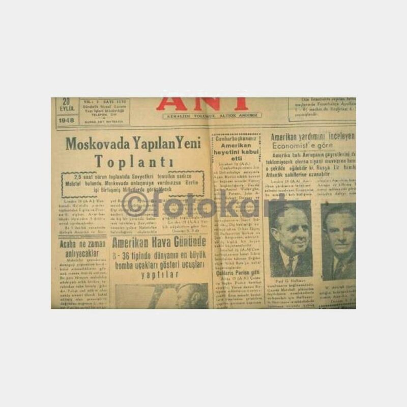 1948 Bursa Ant Gazetesi