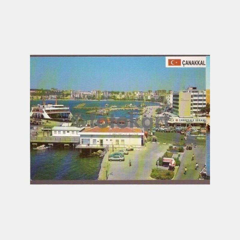 Çanakkale Vapur İskele Kartpostal